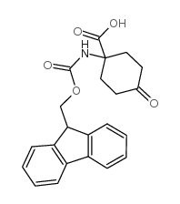 N-FMOC-AMINO-4-KETOCYCLOHEXYLCARBOXYLIC ACID structure