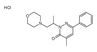 4-methyl-2-(1-morpholin-4-ylpropan-2-yl)-6-phenyl-pyridazin-3-one hydr ochloride结构式
