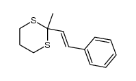 2-methyl-2-styryl-1,3-dithiane结构式