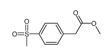 2-(4-(甲基磺酰基)苯基)乙酸甲酯结构式