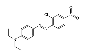 4-[(2-chloro-4-nitrophenyl)diazenyl]-N,N-diethylaniline结构式