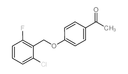 1-{4-[(2-氯-6-氟苄基)氧基]苯基}-1-乙酮结构式