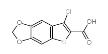7-氯噻吩并[2,3-f][1,3]苯并二氧代-6-羧酸结构式