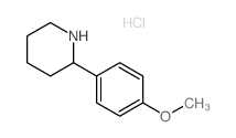 2-(4-甲氧基苯基)哌啶盐酸盐结构式