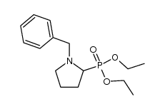 (1-benzylpyrrolidin-2-yl)phosphonic acid diethyl ester Structure