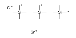 [chloro-bis(trimethylsilylmethyl)stannyl]methyl-trimethylsilane结构式