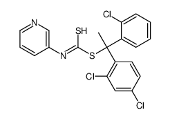 (2-chlorophenyl)methyl (2,4-dichlorophenyl)methyl-3-pyridinylcarbonimidodithioate structure
