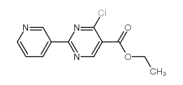 Ethyl 4-chloro-2-(pyridin-3-yl)pyrimidine-5-carboxylate structure