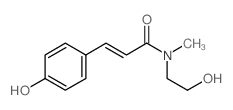 2-Propenamide,N-(2-hydroxyethyl)-3-(4-hydroxyphenyl)-N-methyl-, (E)- (9CI) Structure