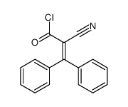 2-cyano-3,3-diphenylprop-2-enoyl chloride结构式