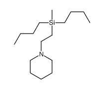 dibutyl-methyl-(2-piperidin-1-ylethyl)silane结构式