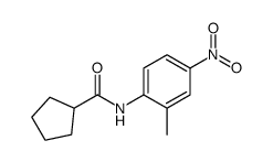N-(2-Methyl-4-nitrophenyl)cyclopentanecarboxamide结构式