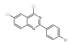 2-(4-溴苯基)-4,6-二氯喹唑啉结构式