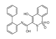 N-(2-Biphenylyl)-4-hydroxy-2-methyl-2H-1,2-benzothiazine-3-carbox amide 1,1-dioxide结构式