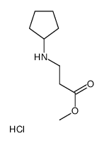 Methyl N-cyclopentyl-β-alaninate hydrochloride (1:1) Structure