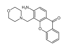 3-amino-4-(morpholin-4-ylmethyl)xanthen-9-one结构式