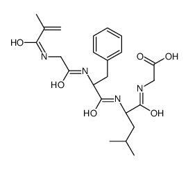 2-[[(2S)-4-methyl-2-[[(2S)-2-[[2-(2-methylprop-2-enoylamino)acetyl]amino]-3-phenylpropanoyl]amino]pentanoyl]amino]acetic acid Structure