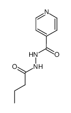 N-butyryl-N'-isonicotinoyl hydrazine结构式