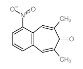 3,5-dimethyl-11-nitro-bicyclo[5.4.0]undeca-2,5,8,10,12-pentaen-4-one结构式