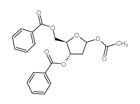 2-脱氧-1-乙酸-3,5-二苯甲酸-D-赤式-五呋喃糖结构式
