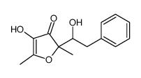 4-hydroxy-2-(1-hydroxy-2-phenylethyl)-2,5-dimethylfuran-3-one Structure