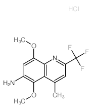 5,8-dimethoxy-4-methyl-2-(trifluoromethyl)quinolin-6-amine结构式