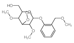 [3,4,5-trimethoxy-6-[2-(methoxymethyl)phenoxy]oxan-2-yl]methanol结构式