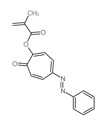 2-Hydroxy-5-(phenylazo)-2,4, 6-cycloheptatrien-1-one methacrylate结构式