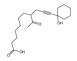 8-acetyl-11-(1-hydroxycyclohexyl)undec-10-ynoic acid Structure