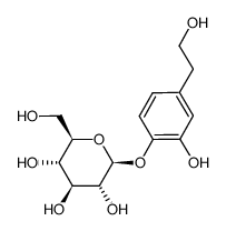 Hydroxytyrosol 4-O-glucoside Structure