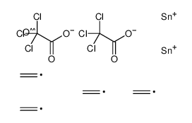 [[bis(ethenyl)-(2,2,2-trichloroacetyl)oxystannyl]oxy-bis(ethenyl)stannyl] 2,2,2-trichloroacetate Structure