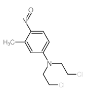 Benzenamine,N,N-bis(2-chloroethyl)-3-methyl-4-nitroso-结构式