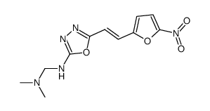 TRANS-2-((DIMETHYLAMINO)METHYLIMINO)-5-(2-(5-NITRO-2-FURYL)VINYL)-1,3,4- OXADIAZOLE)结构式
