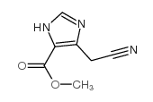 1H-Imidazole-5-carboxylic acid, 4-(cyanomethyl)-, methyl ester结构式
