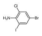 4-bromo-2-chloro-6-iodoaniline Structure