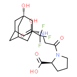 Vildagliptin carboxylic acid metabolite (trifluoroacetate salt) structure