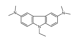 9-ethyl-3-N,3-N,6-N,6-N-tetramethylcarbazole-3,6-diamine结构式