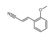 (E)-3-(2-methoxyphenyl)propenenitrile结构式