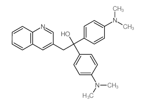 3-Quinolineethanol, a,a-bis[4-(dimethylamino)phenyl]- structure
