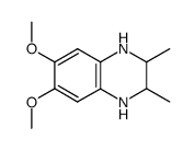 6,7-dimethoxy-2,3-dimethyl-1,2,3,4-tetrahydro-quinoxaline结构式