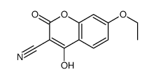 7-ethoxy-4-hydroxy-2-oxochromene-3-carbonitrile Structure