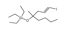(+/-)-4-Methyl-4-triethylsilyloxy-trans-1-octenyliodid结构式