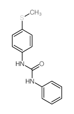 1-(4-methylsulfanylphenyl)-3-phenyl-urea结构式
