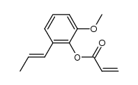 2-methoxy-6-(prop-1-en-1-yl)phenyl acrylate结构式