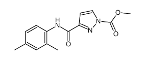 methyl 3-[(2,4-dimethylphenyl)carbamoyl]pyrazole-1-carboxylate结构式