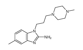 5-methyl-1-[3-(4-methyl-piperazin-1-yl)-propyl]-1H-benzoimidazol-2-ylamine Structure