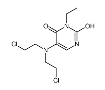 5-[bis(2-chloroethyl)amino]-3-ethyl-1H-pyrimidine-2,4-dione结构式