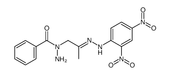 Benzoic acid N-{2-[(2,4-dinitro-phenyl)-hydrazono]-propyl}-hydrazide Structure