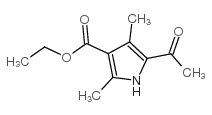 5-乙酰基-2,4-二甲基-1h-吡咯-3-羧酸乙酯结构式