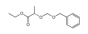 (S)-(-) ethyl 2-[(benzyloxy)ymethoxy]propanoate结构式